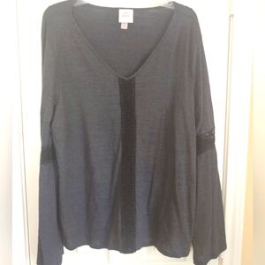 XXL Gray Knox Rose Tunic
